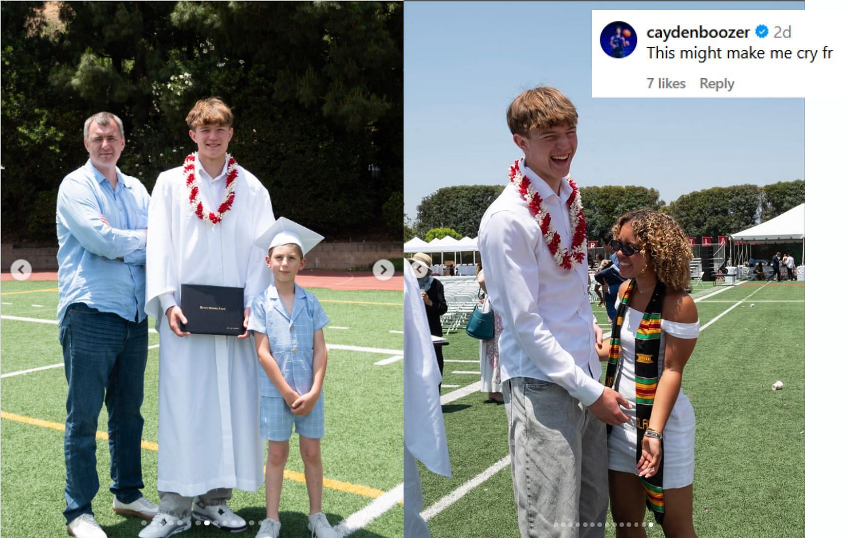 Cayden comments on Nikolas Khamenia's graduation post | via @nik.khamenia/ig